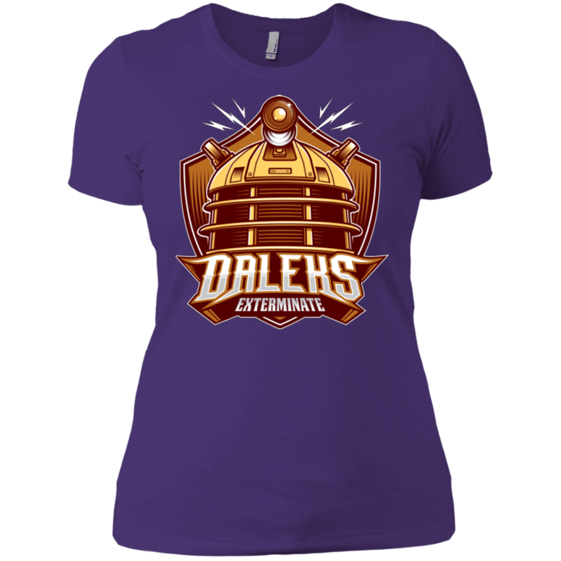 T-Shirts Purple / X-Small Dr. Who Daleks Women's Premium T-Shirt