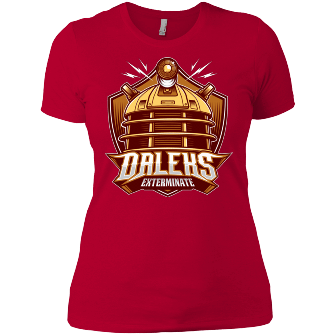 T-Shirts Red / X-Small Dr. Who Daleks Women's Premium T-Shirt