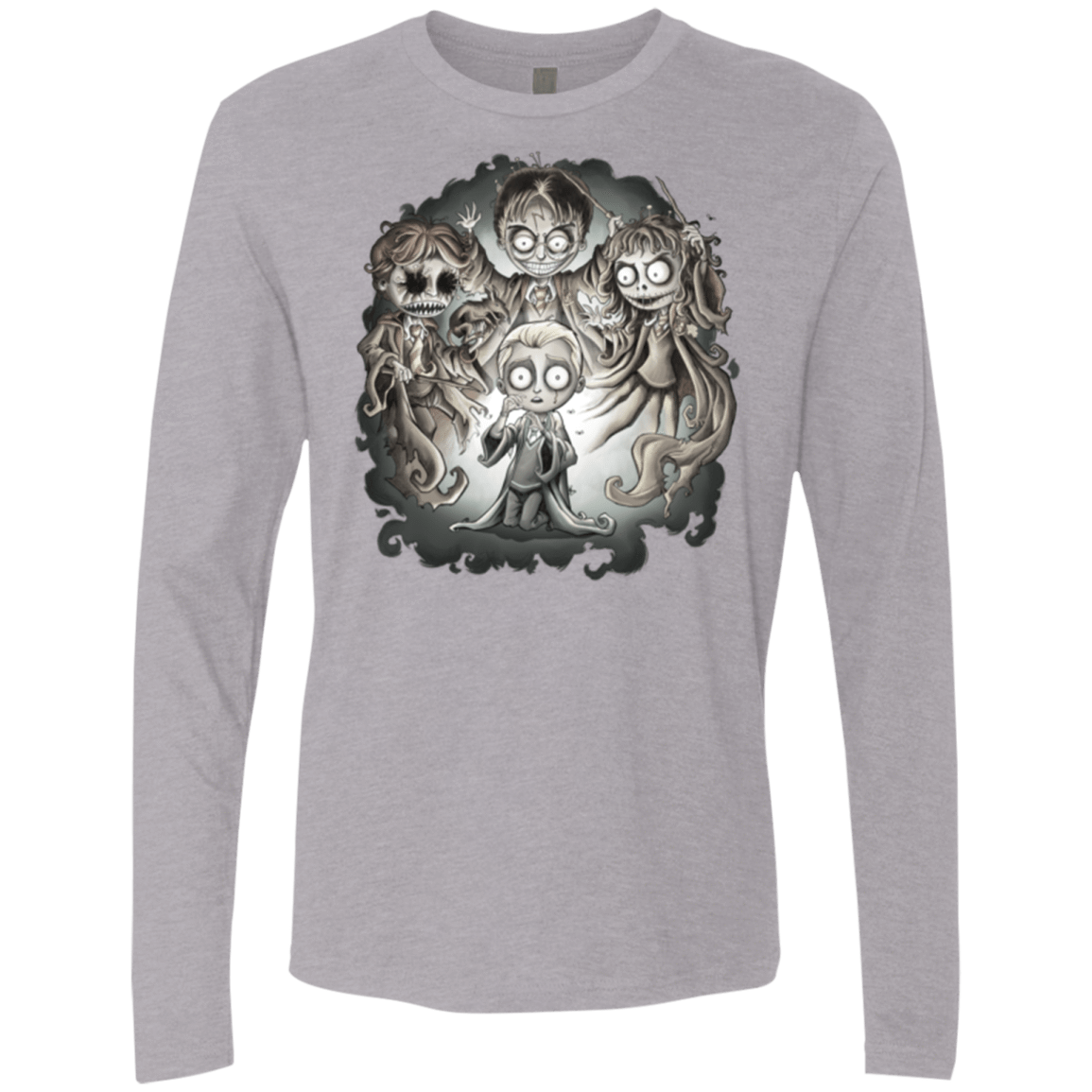 T-Shirts Heather Grey / Small Dracos Nightmare Men's Premium Long Sleeve