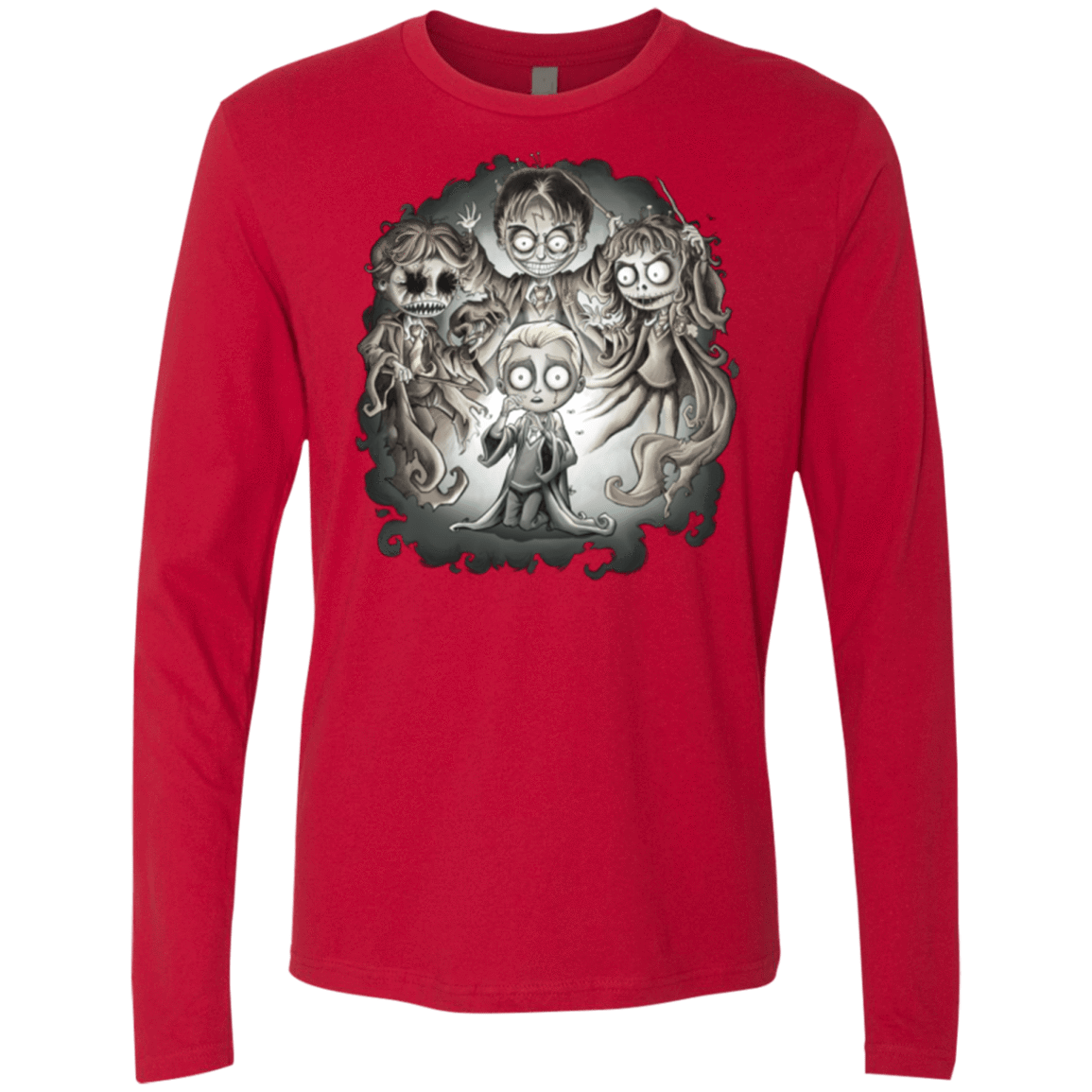 T-Shirts Red / Small Dracos Nightmare Men's Premium Long Sleeve