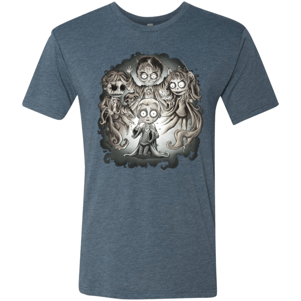 T-Shirts Indigo / Small Dracos Nightmare Men's Triblend T-Shirt