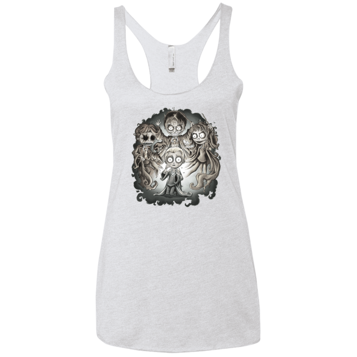 T-Shirts Heather White / X-Small Dracos Nightmare Women's Triblend Racerback Tank