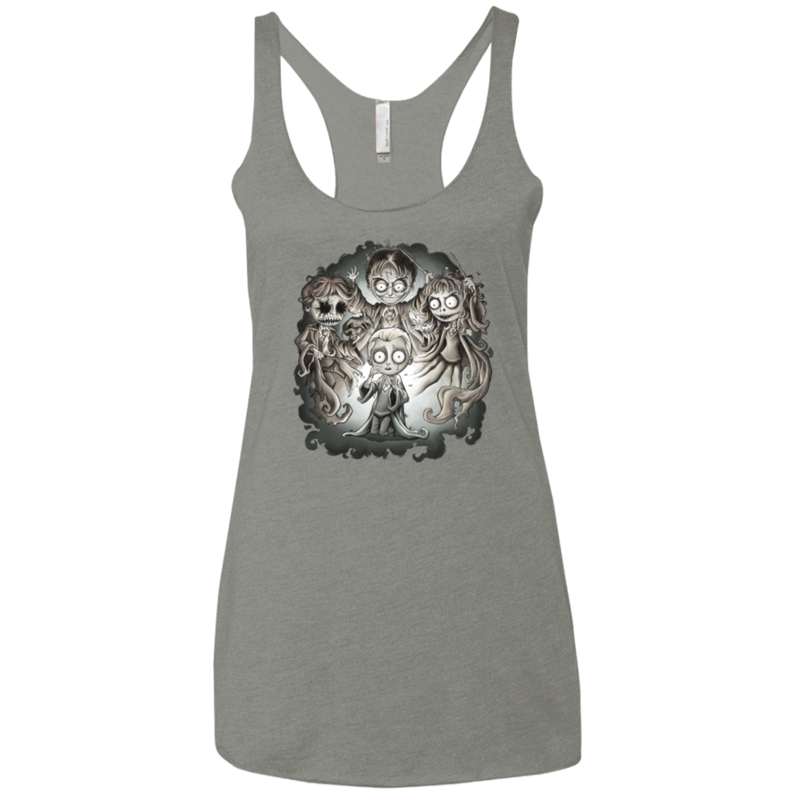 T-Shirts Venetian Grey / X-Small Dracos Nightmare Women's Triblend Racerback Tank