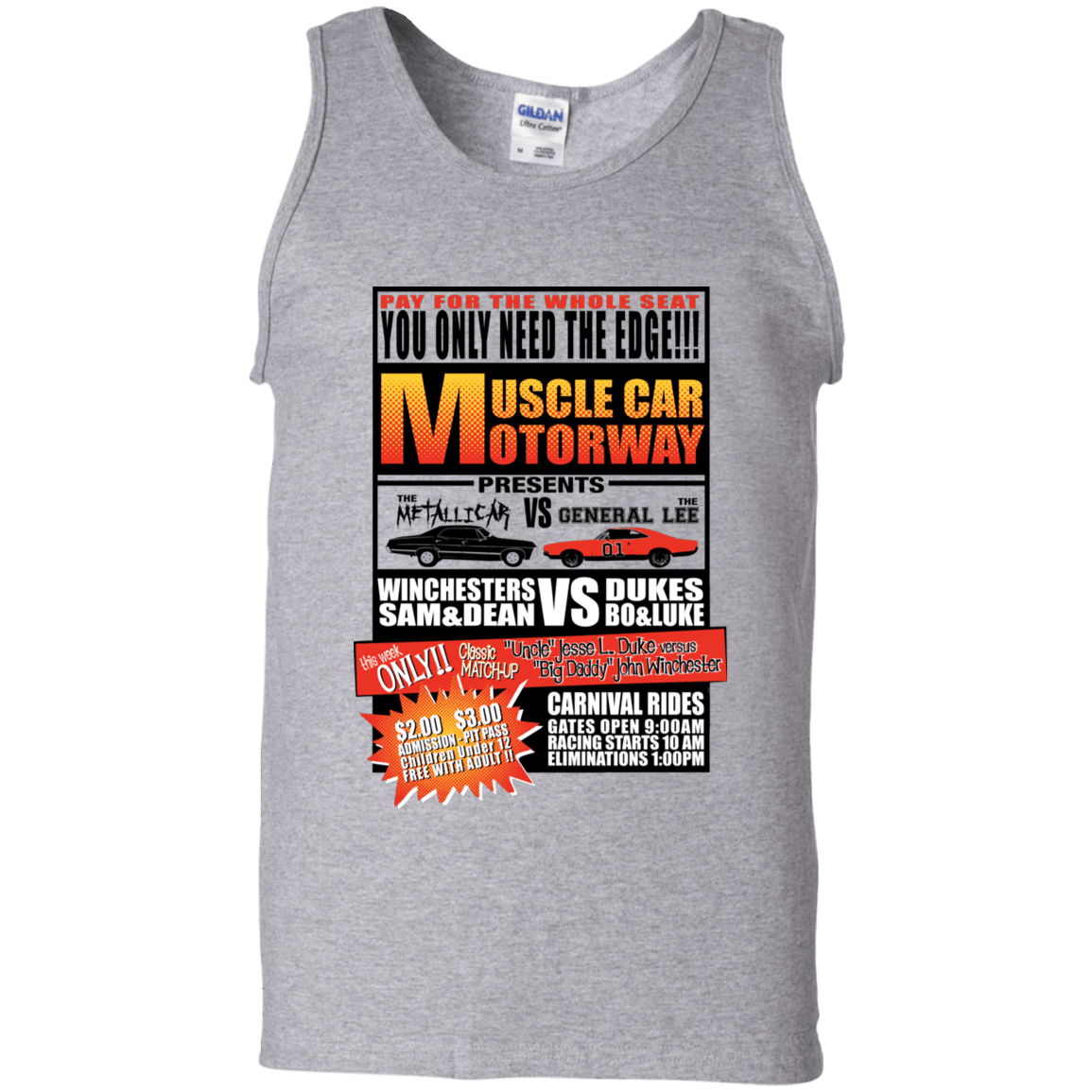 T-Shirts Sport Grey / S Drag Race Men's Tank Top