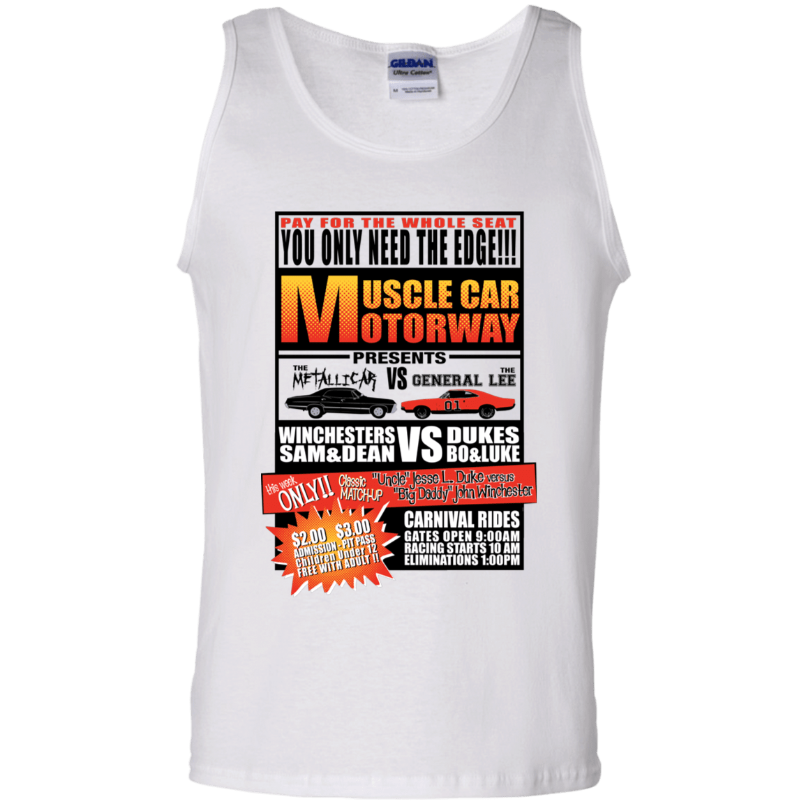 T-Shirts White / S Drag Race Men's Tank Top
