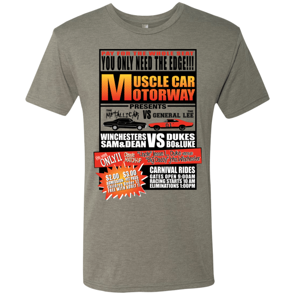 T-Shirts Venetian Grey / S Drag Race Men's Triblend T-Shirt