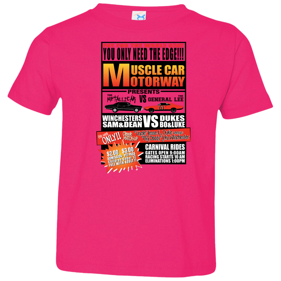 T-Shirts Hot Pink / 2T Drag Race Toddler Premium T-Shirt