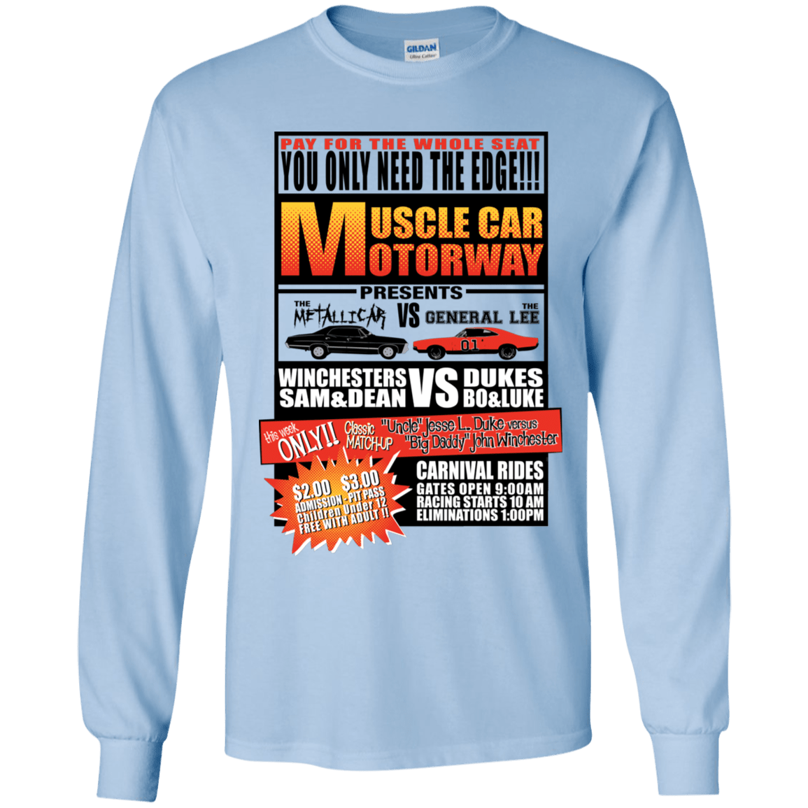 T-Shirts Light Blue / YS Drag Race Youth Long Sleeve T-Shirt