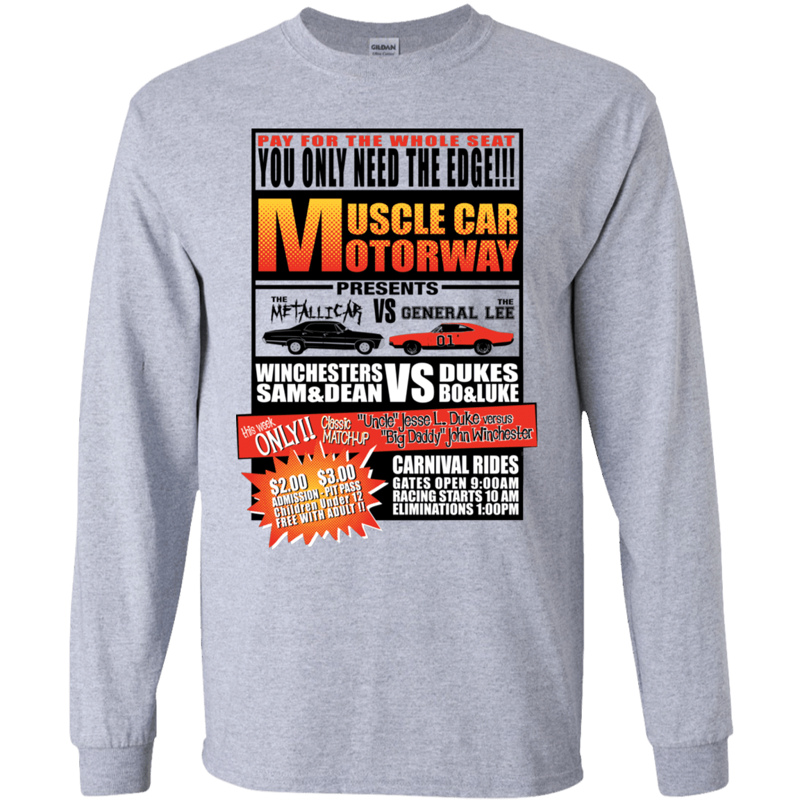T-Shirts Sport Grey / YS Drag Race Youth Long Sleeve T-Shirt