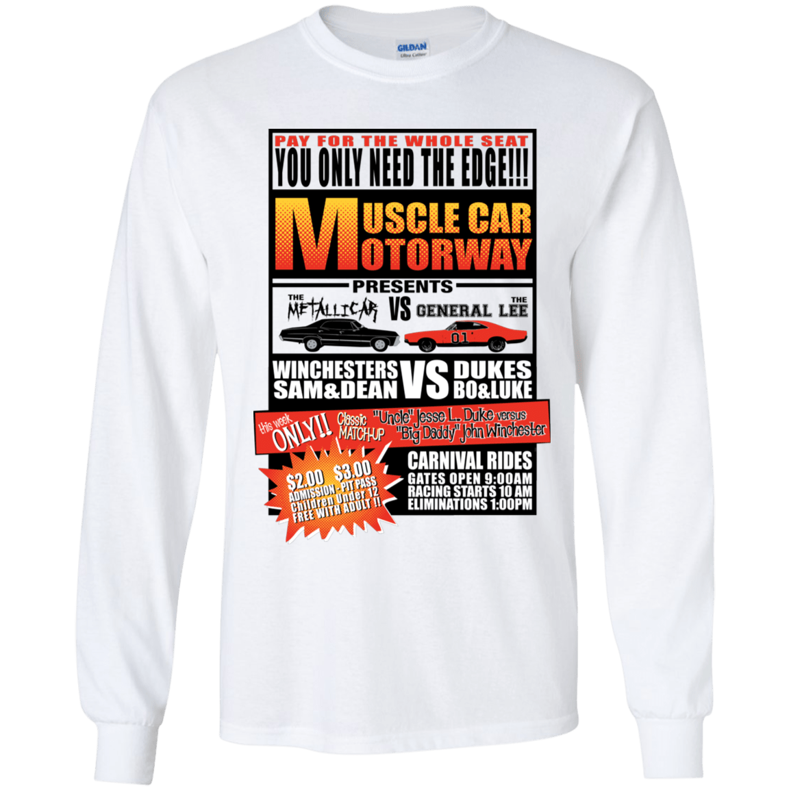 T-Shirts White / YS Drag Race Youth Long Sleeve T-Shirt