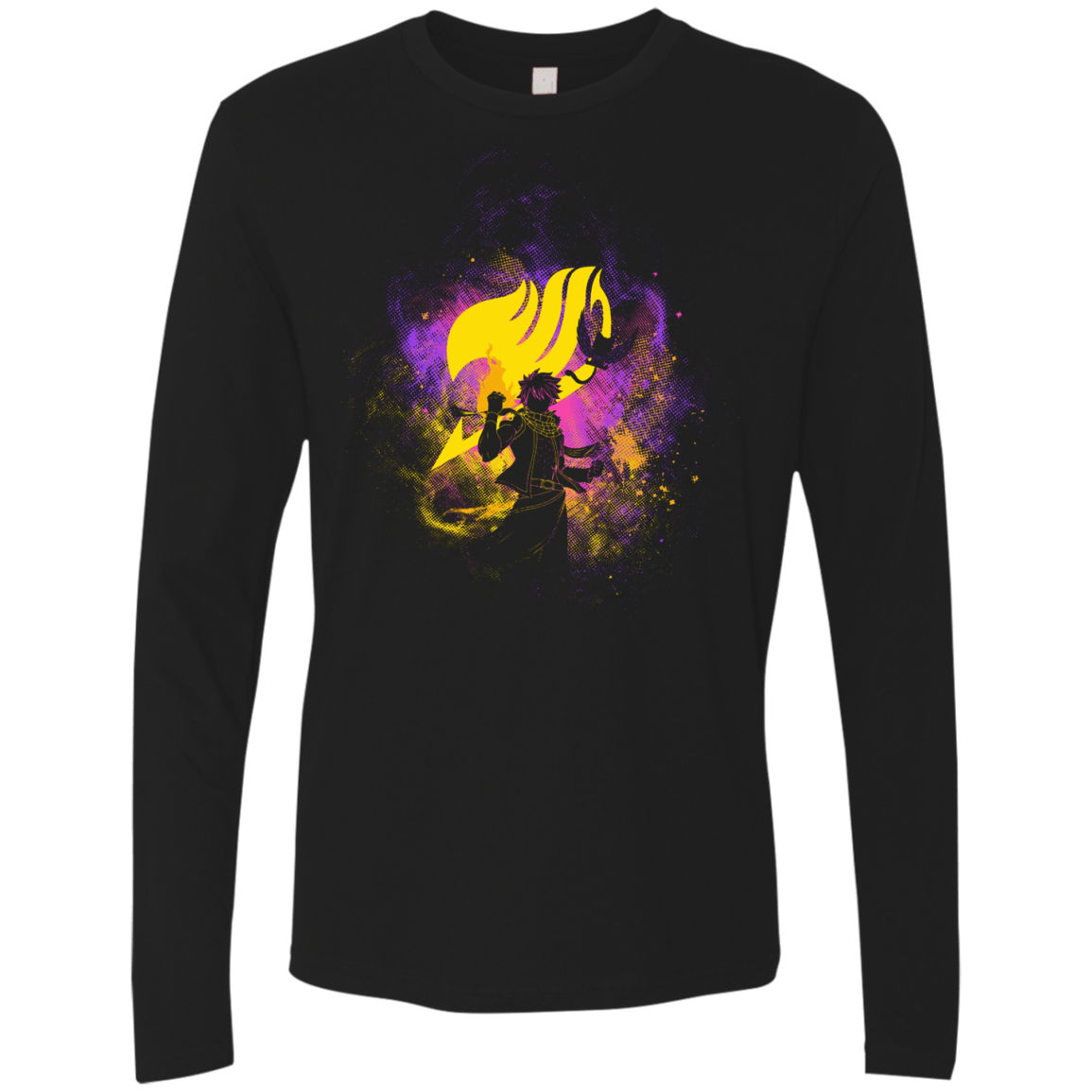 T-Shirts Black / Small DRAGNEEL ART Men's Premium Long Sleeve