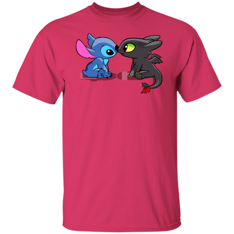T-Shirts Heliconia / S Dragon and Alien Kiss T-Shirt