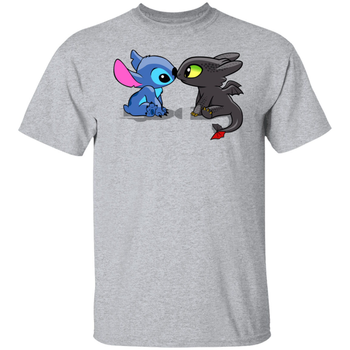 T-Shirts Sport Grey / S Dragon and Alien Kiss T-Shirt