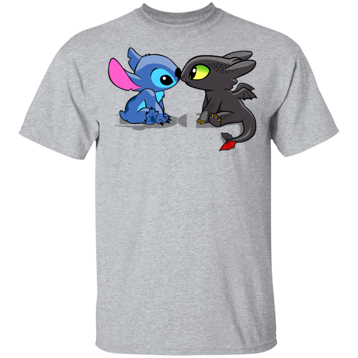 T-Shirts Sport Grey / YXS Dragon and Alien Kiss Youth T-Shirt