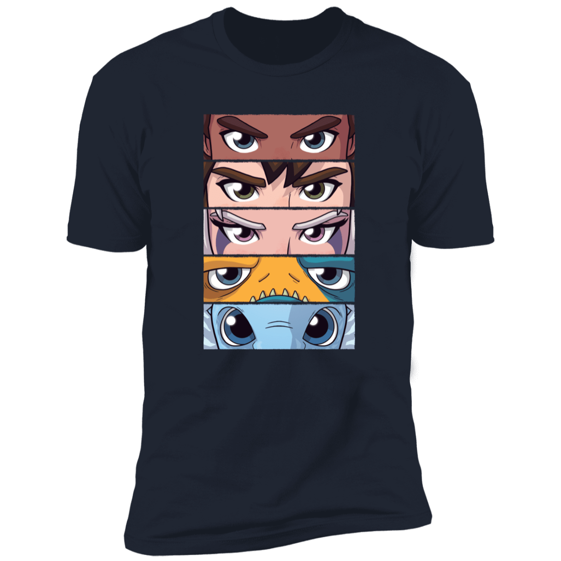 T-Shirts Midnight Navy / S Dragon Eyes Men's Premium T-Shirt