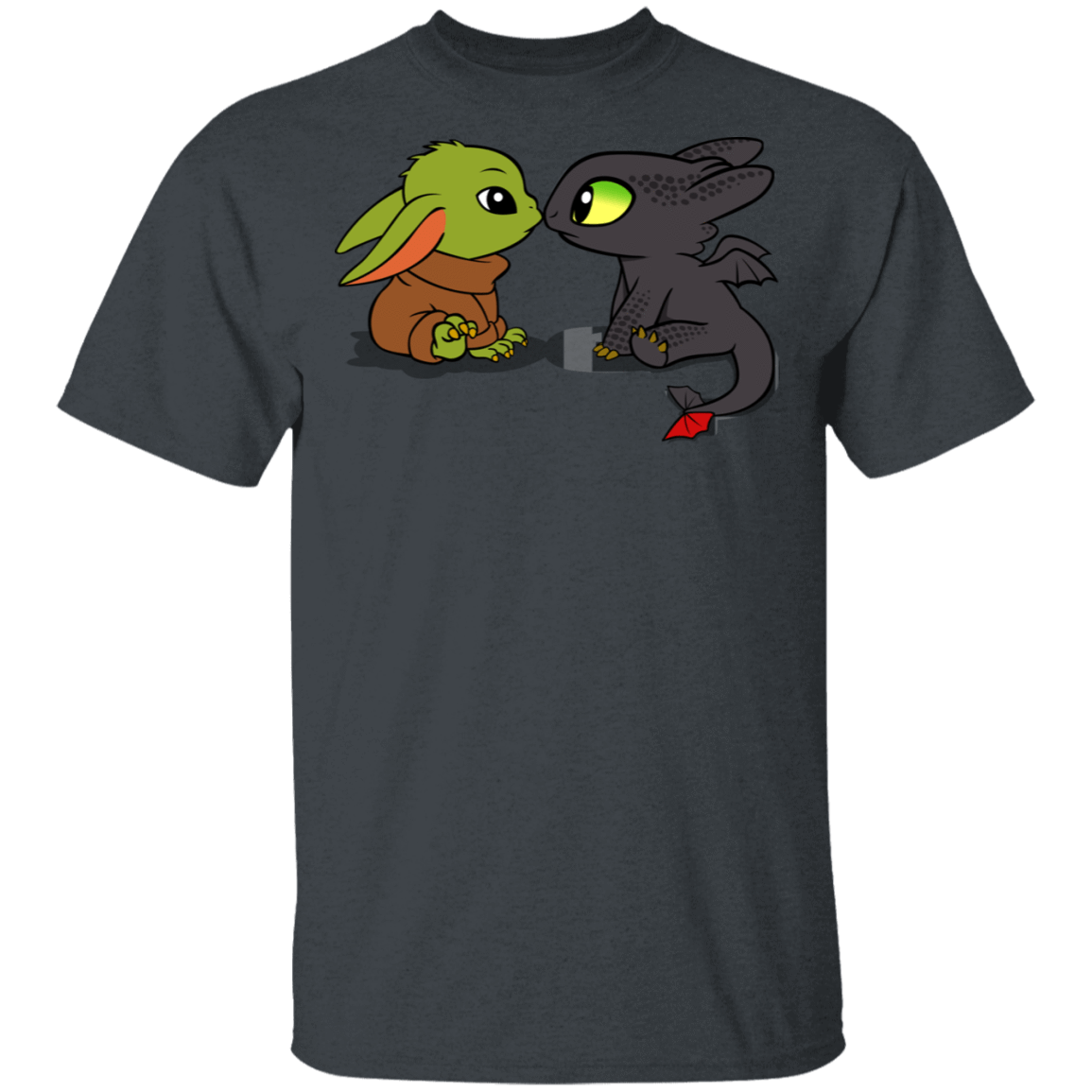 T-Shirts Dark Heather / S Dragon Fury Baby Yoda T-Shirt