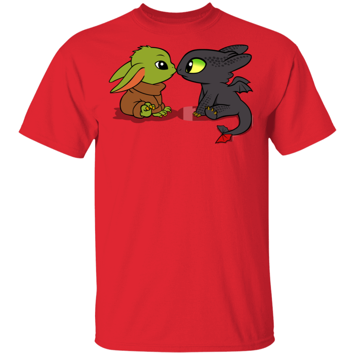 T-Shirts Red / S Dragon Fury Baby Yoda T-Shirt