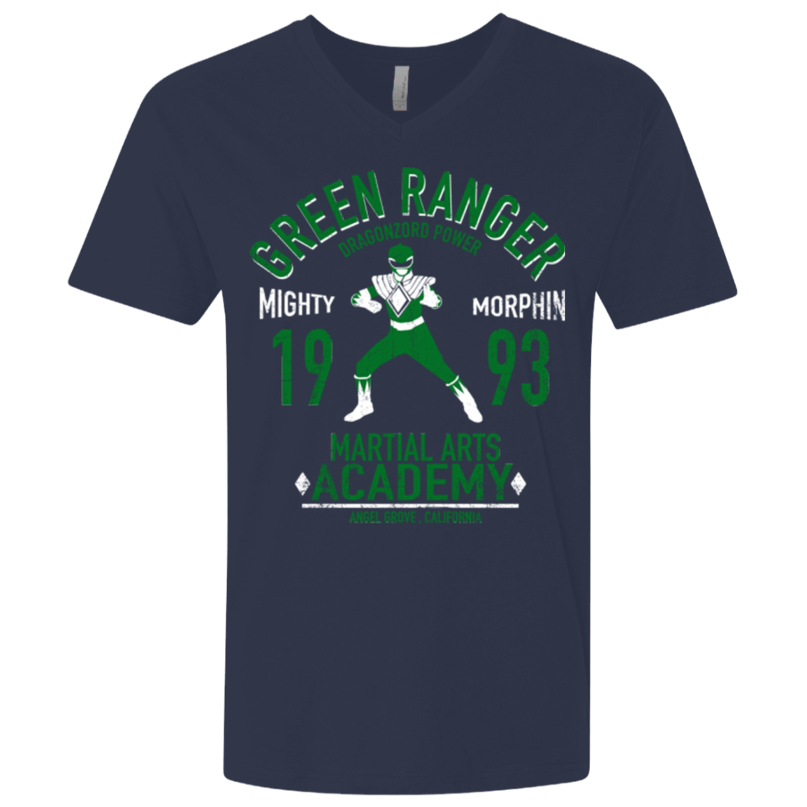 T-Shirts Midnight Navy / X-Small Dragon Ranger (1) Men's Premium V-Neck