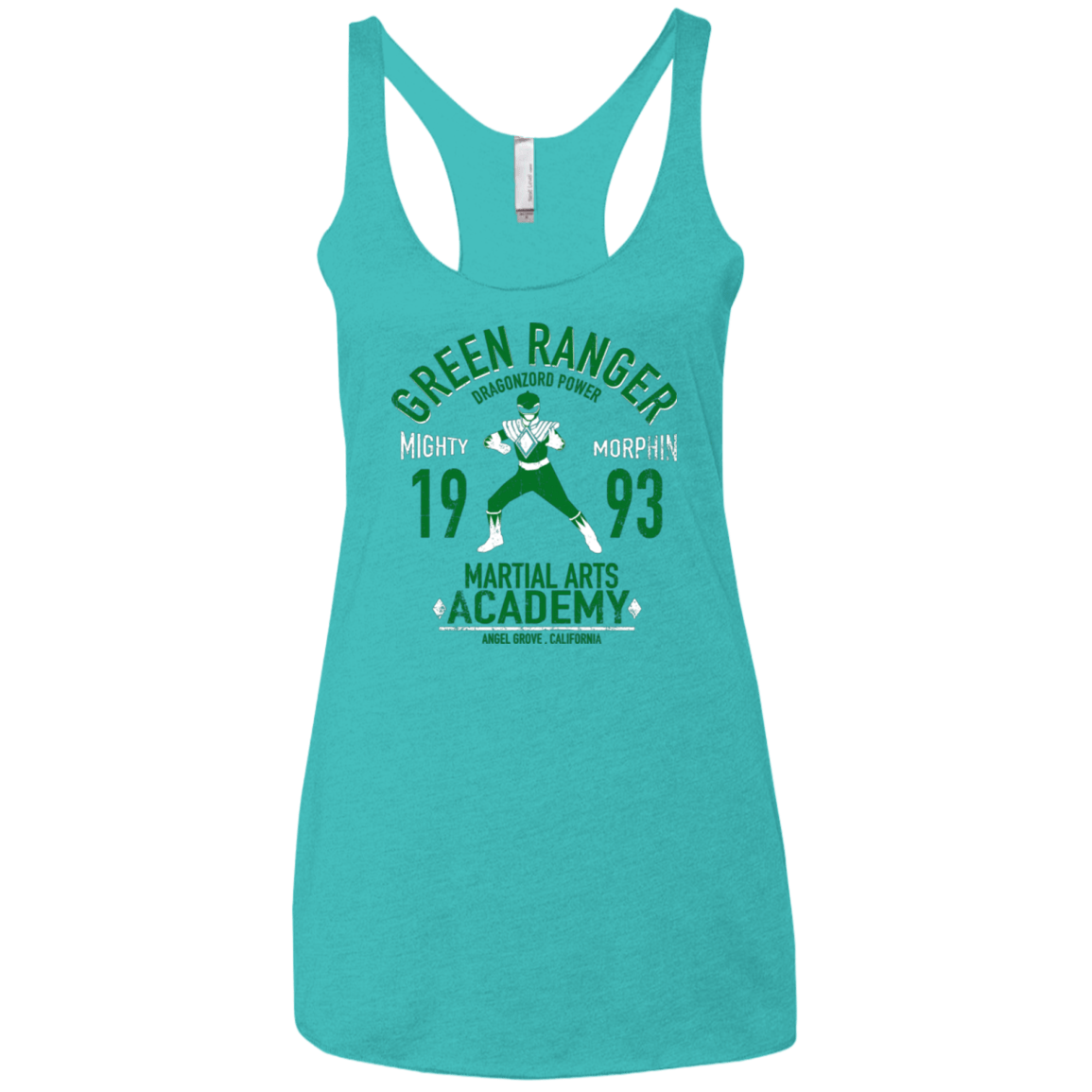 T-Shirts Tahiti Blue / X-Small Dragon Ranger Women's Triblend Racerback Tank