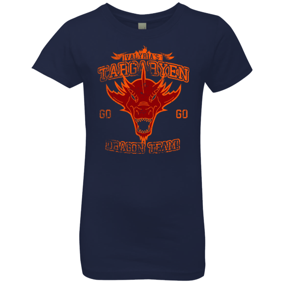 T-Shirts Midnight Navy / YXS Dragon Team Girls Premium T-Shirt