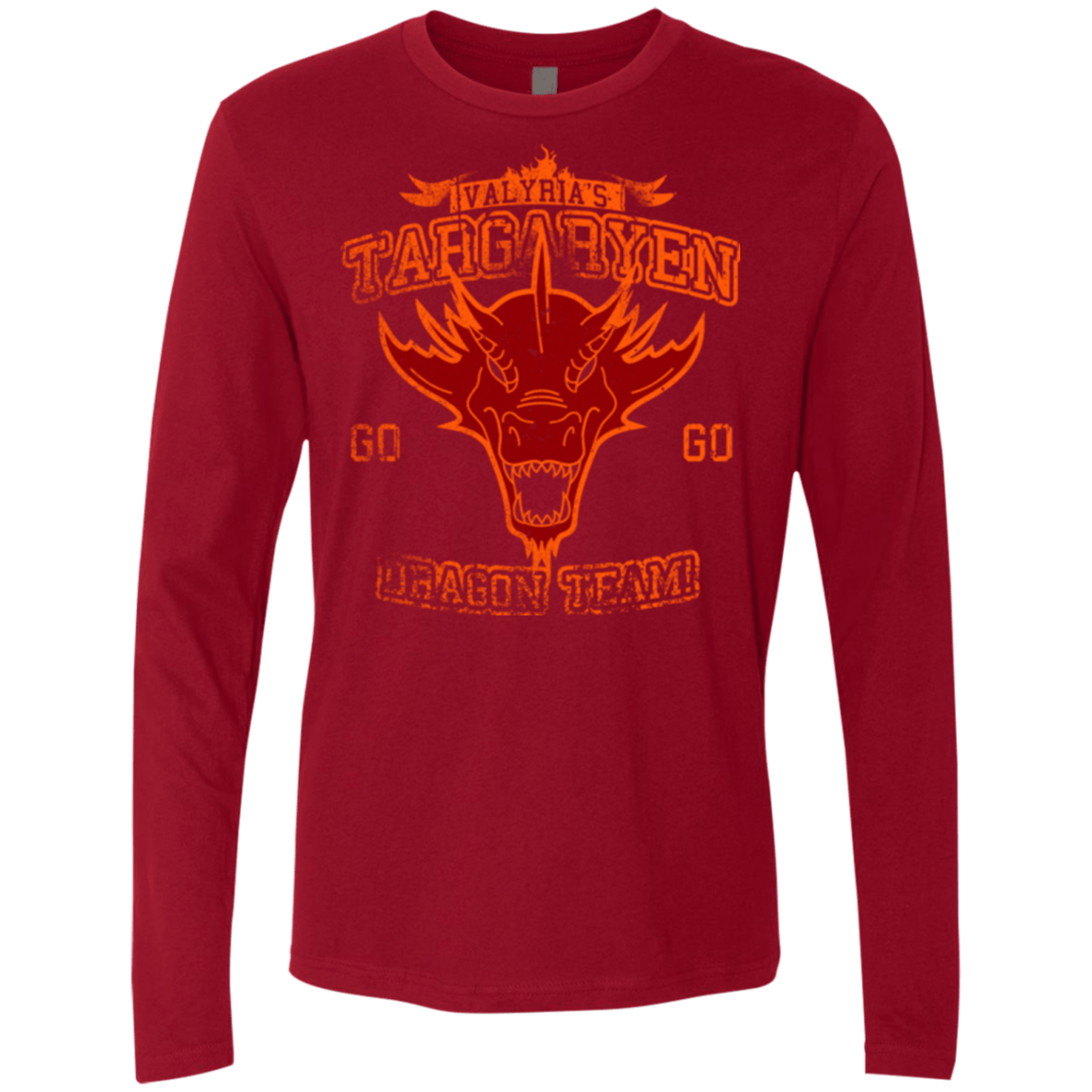 T-Shirts Cardinal / Small Dragon Team Men's Premium Long Sleeve