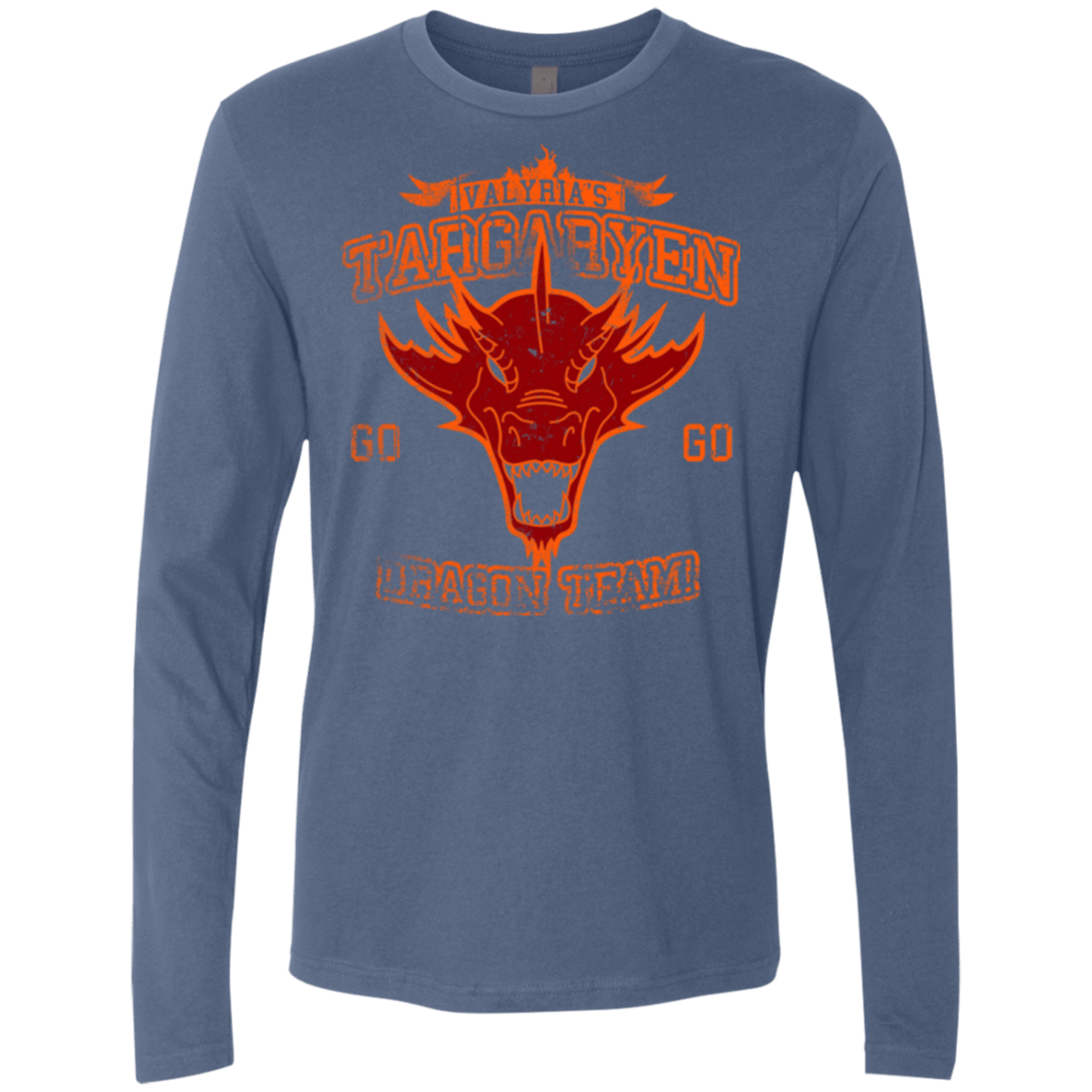 T-Shirts Indigo / Small Dragon Team Men's Premium Long Sleeve