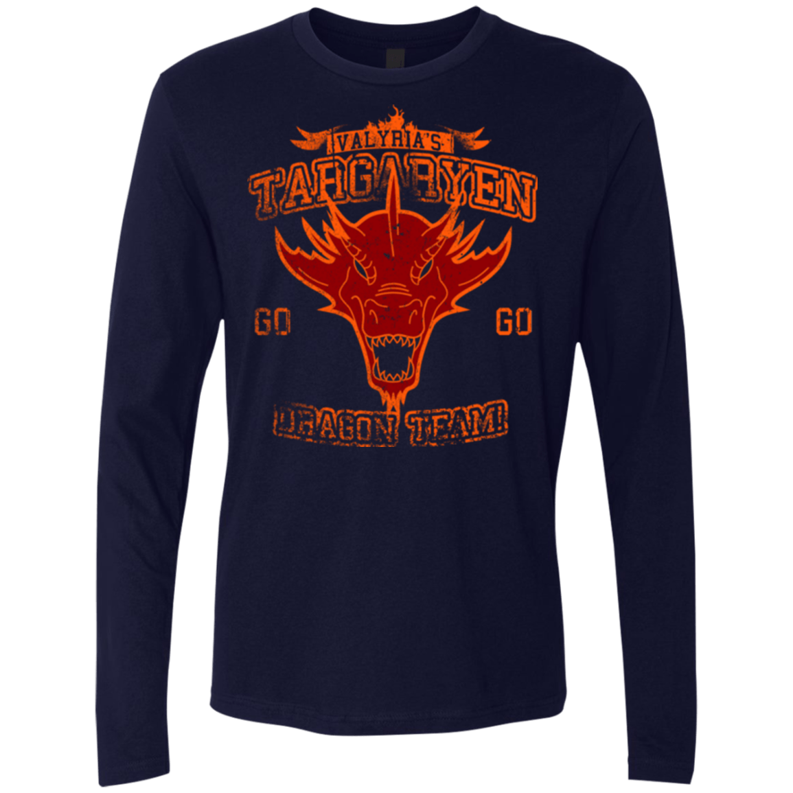 T-Shirts Midnight Navy / Small Dragon Team Men's Premium Long Sleeve