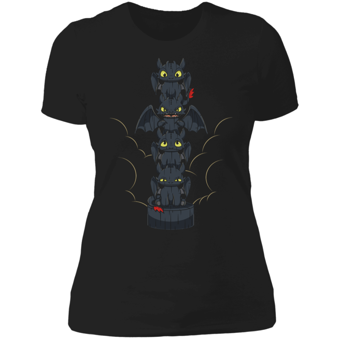 T-Shirts Black / X-Small Dragon Totem Mood Women's Premium T-Shirt