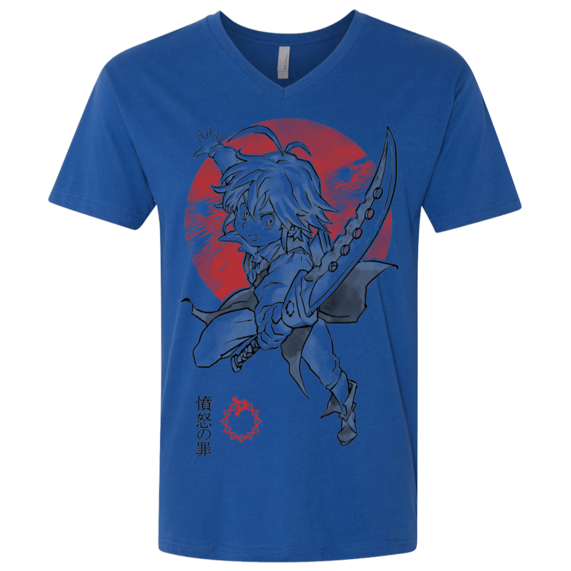 T-Shirts Royal / X-Small Dragon Wrath Men's Premium V-Neck