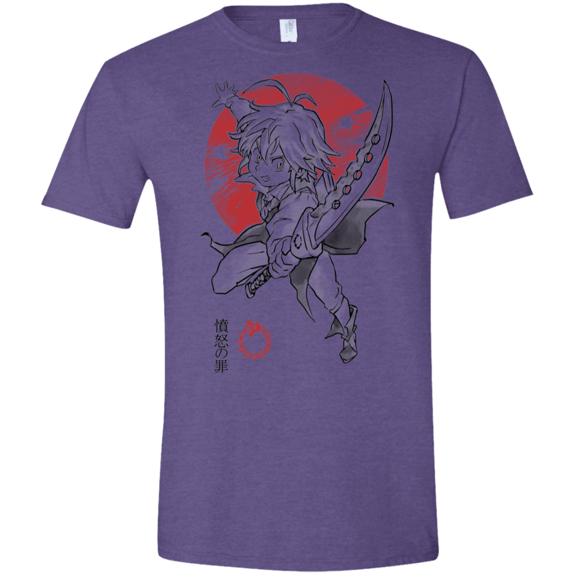 T-Shirts Heather Purple / S Dragon Wrath Men's Semi-Fitted Softstyle