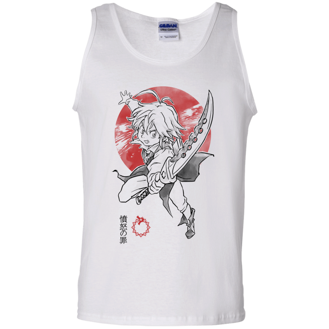 T-Shirts White / S Dragon Wrath Men's Tank Top