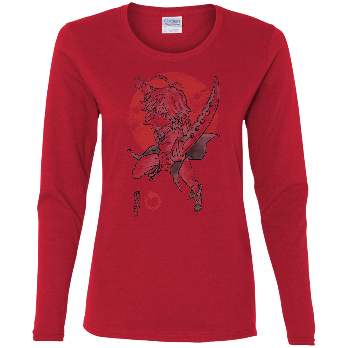 T-Shirts Red / S Dragon Wrath Women's Long Sleeve T-Shirt