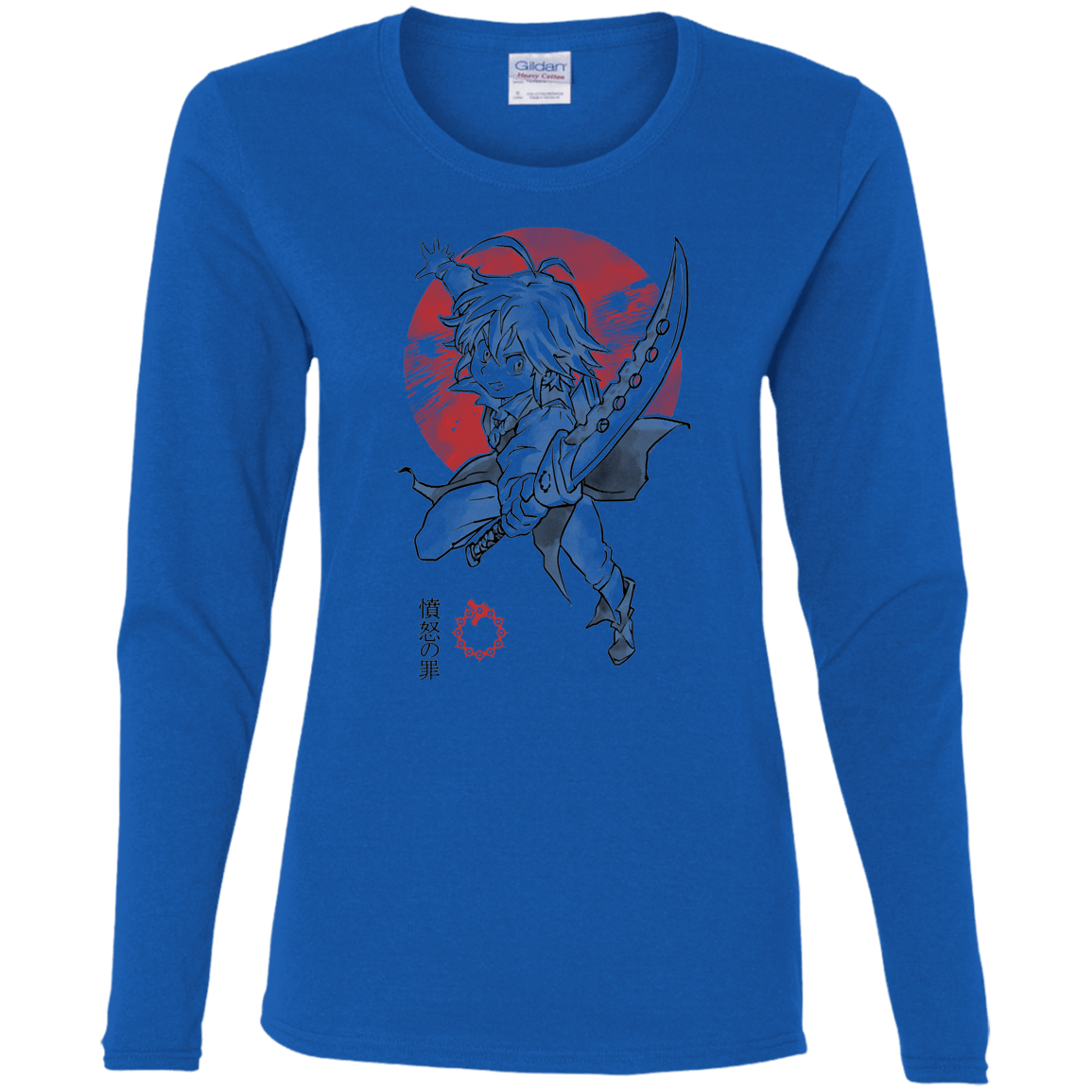 T-Shirts Royal / S Dragon Wrath Women's Long Sleeve T-Shirt