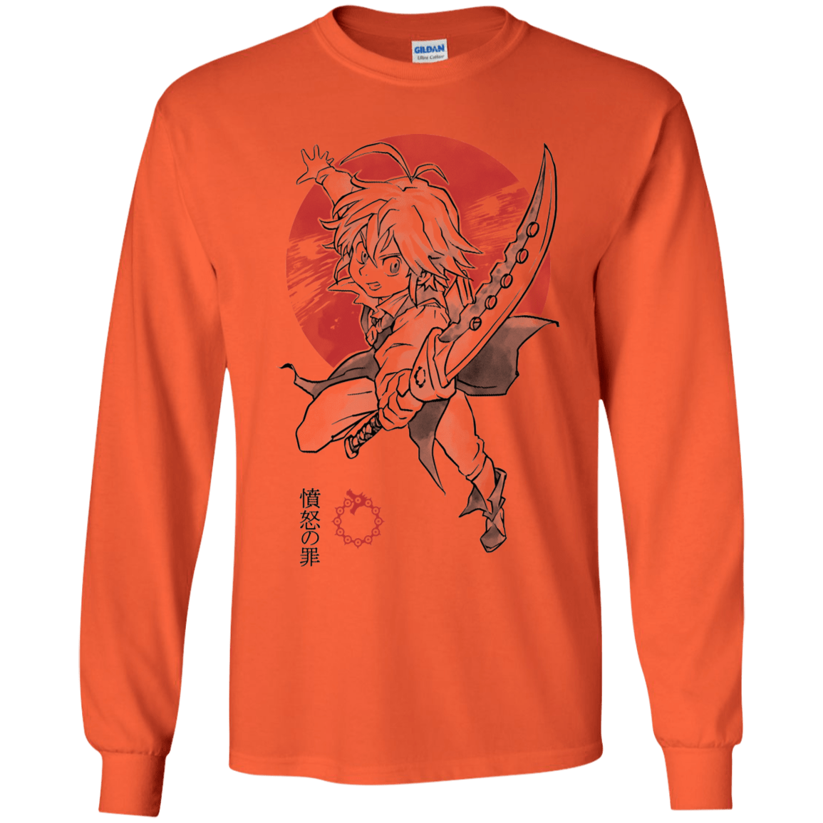 T-Shirts Orange / YS Dragon Wrath Youth Long Sleeve T-Shirt