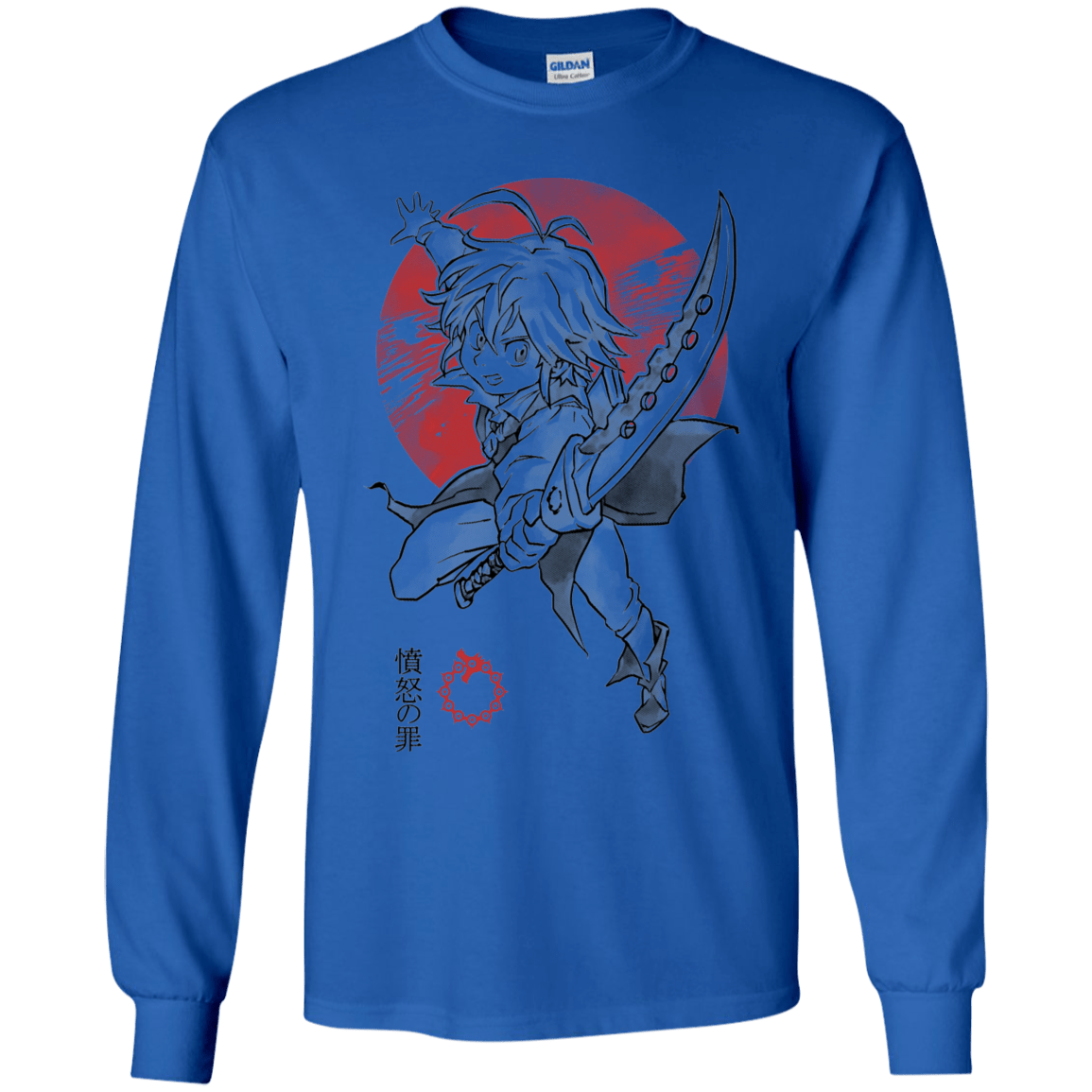 T-Shirts Royal / YS Dragon Wrath Youth Long Sleeve T-Shirt
