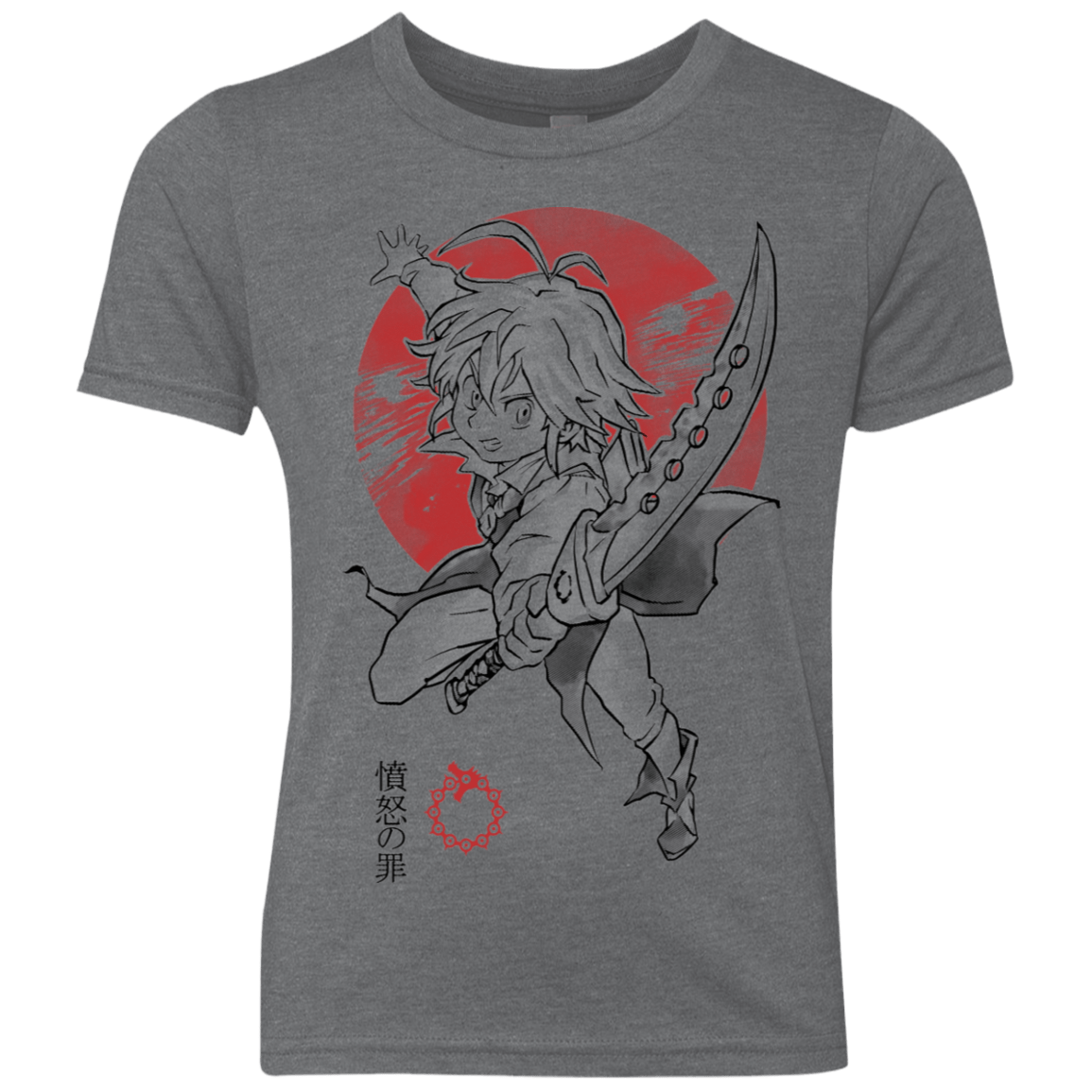 T-Shirts Premium Heather / YXS Dragon Wrath Youth Triblend T-Shirt