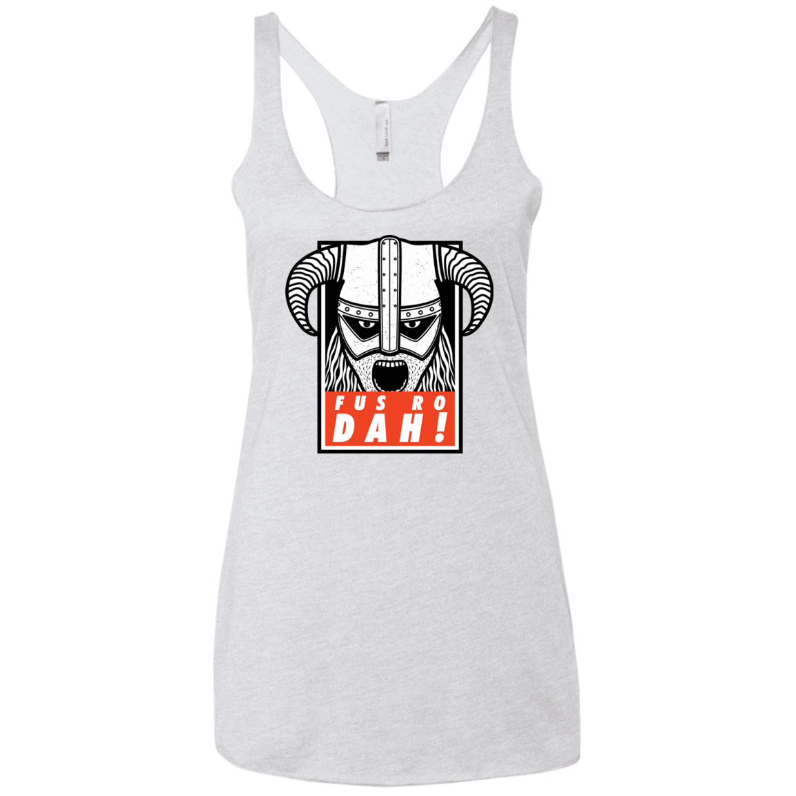 T-Shirts Heather White / X-Small Dragonborn Women's Triblend Racerback Tank