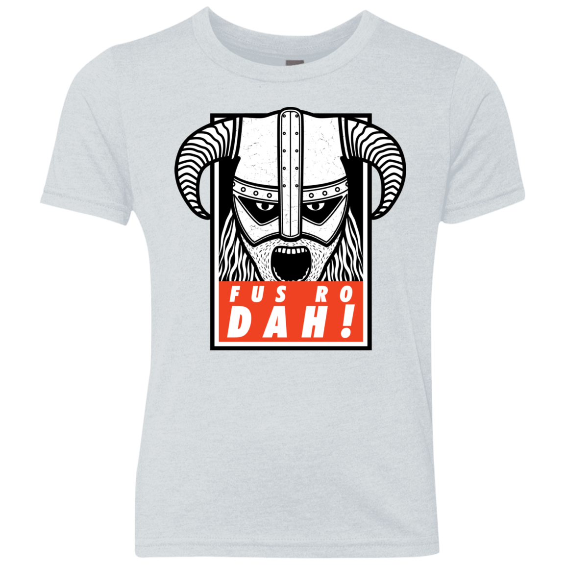 T-Shirts Heather White / YXS Dragonborn Youth Triblend T-Shirt