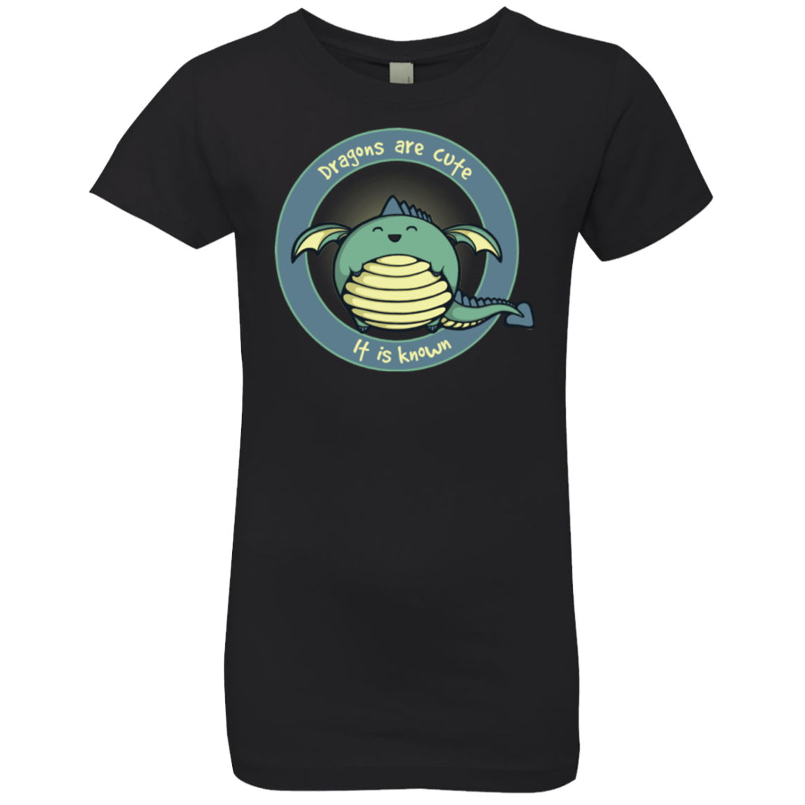 T-Shirts Black / YXS Dragons are Cute Girls Premium T-Shirt