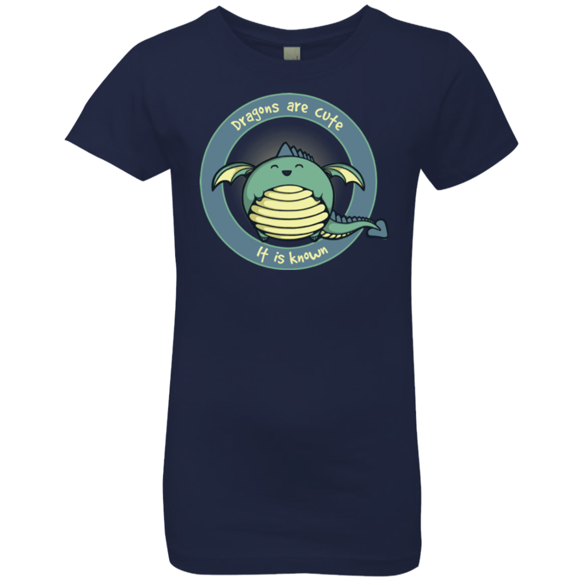T-Shirts Midnight Navy / YXS Dragons are Cute Girls Premium T-Shirt