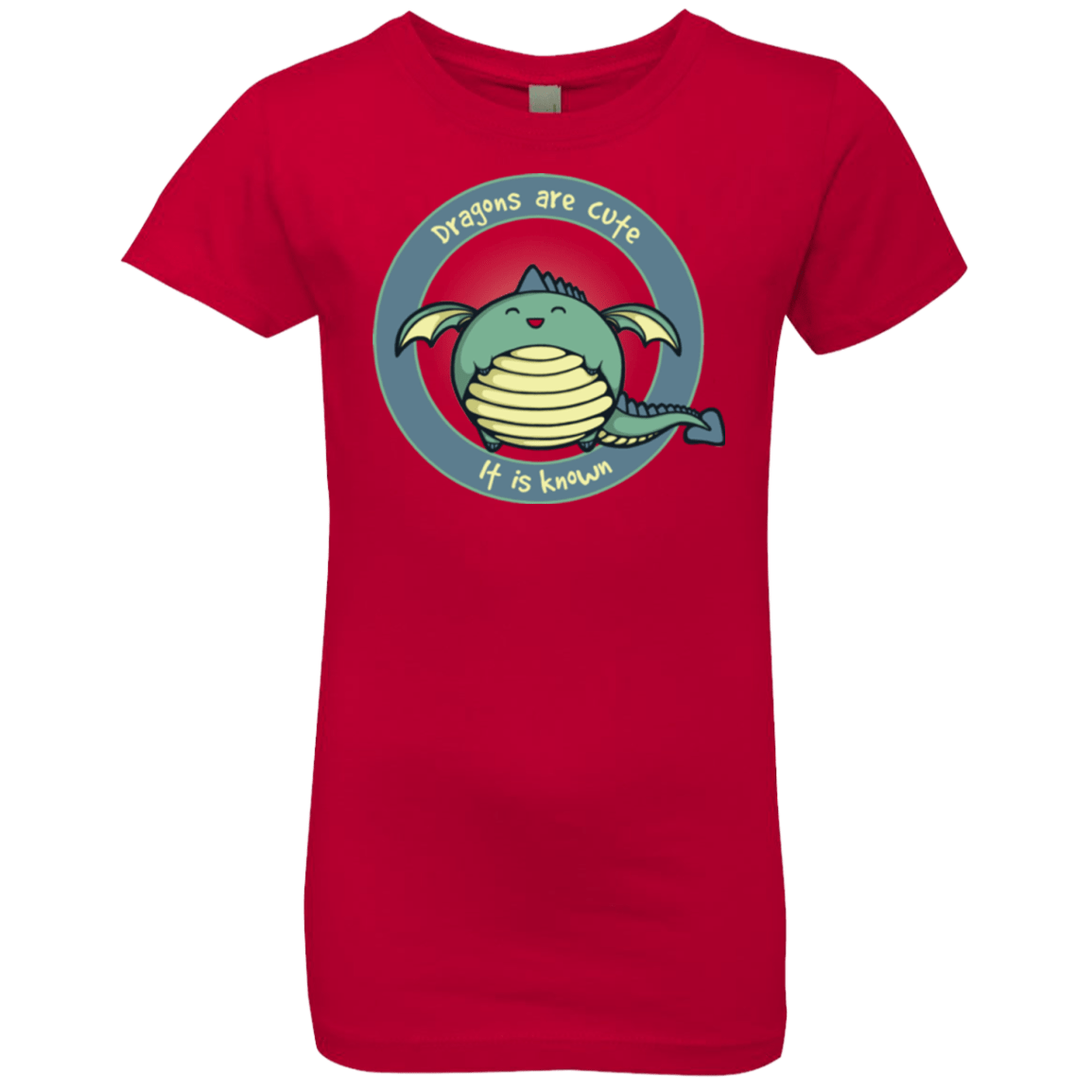 T-Shirts Red / YXS Dragons are Cute Girls Premium T-Shirt