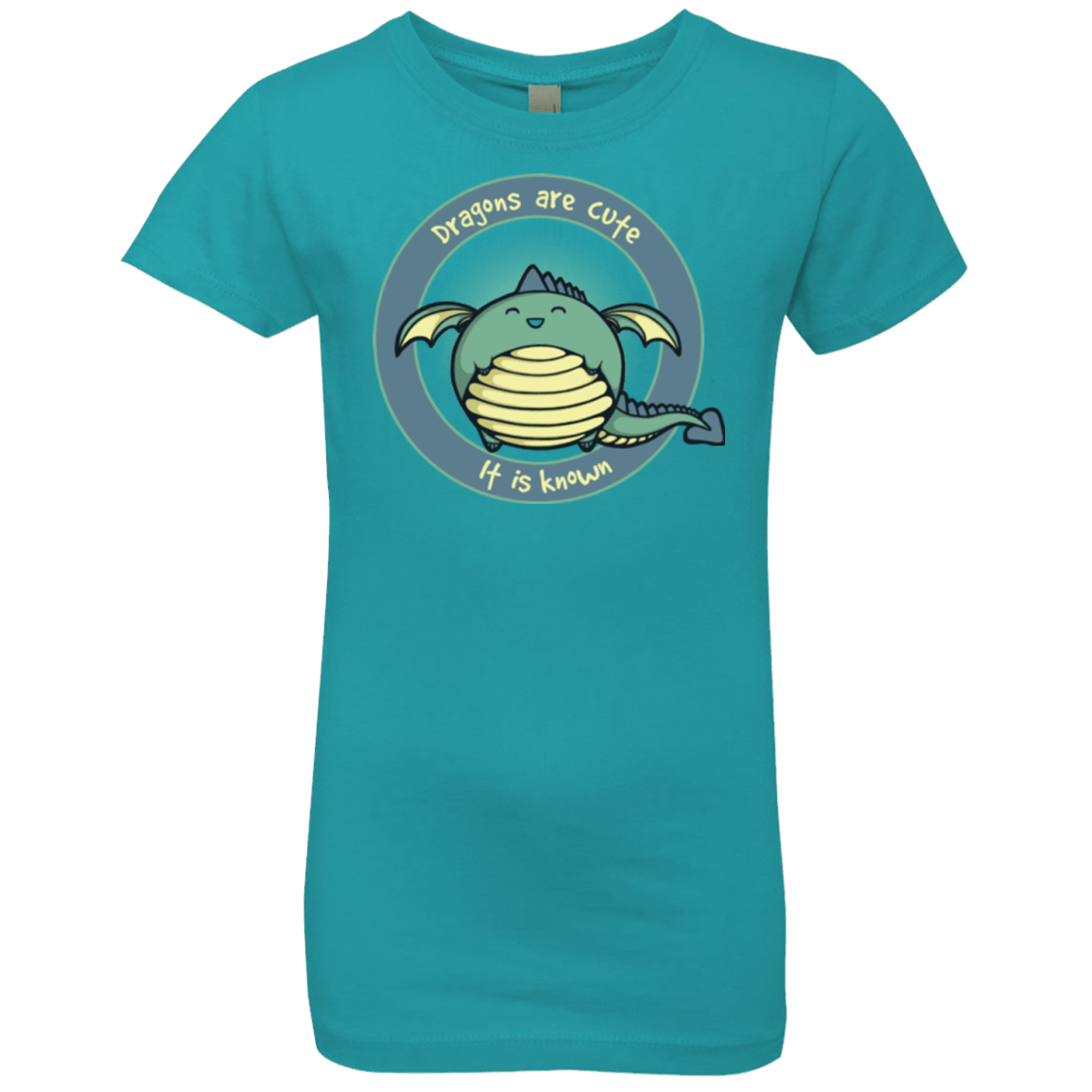 T-Shirts Tahiti Blue / YXS Dragons are Cute Girls Premium T-Shirt