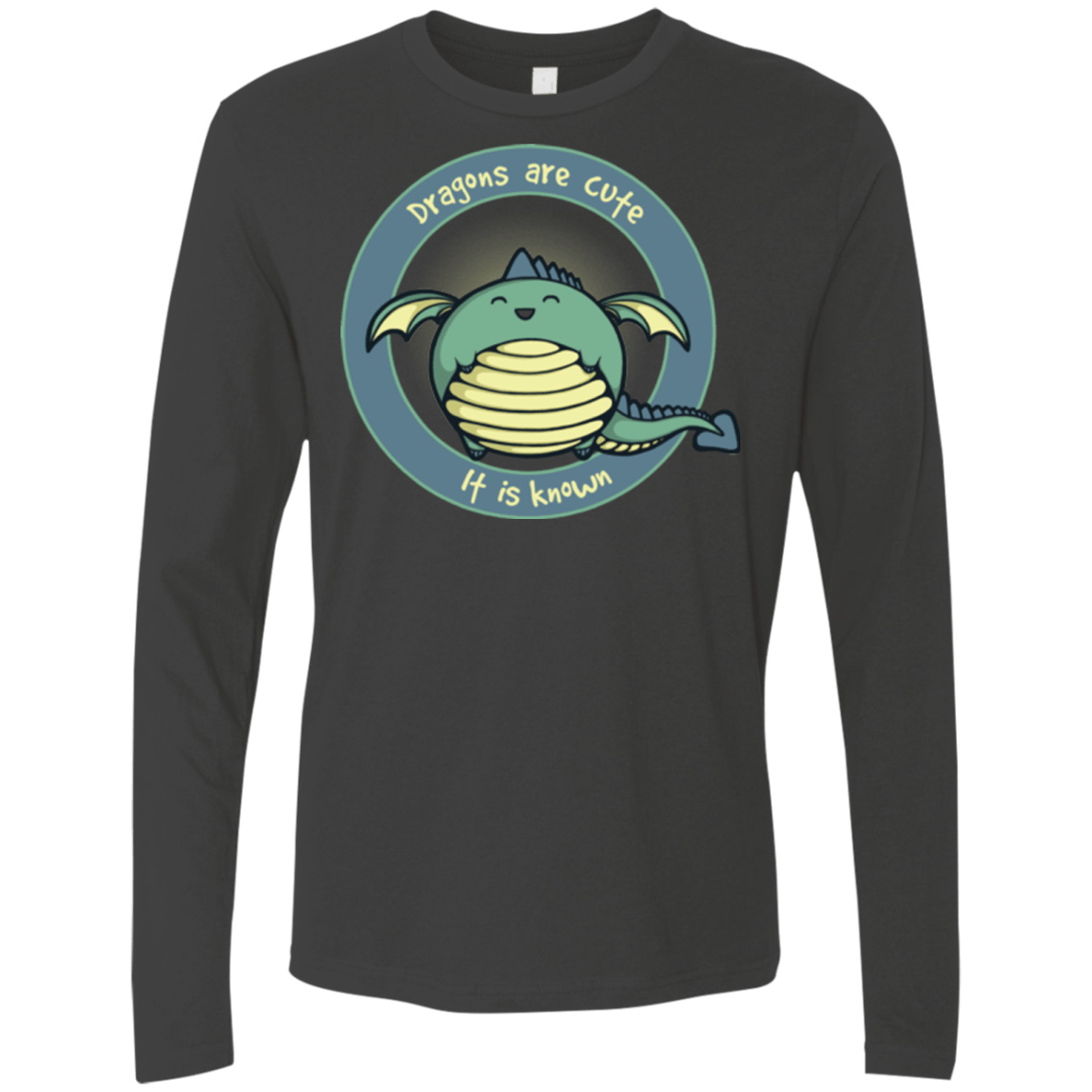 T-Shirts Heavy Metal / Small Dragons are Cute Men's Premium Long Sleeve