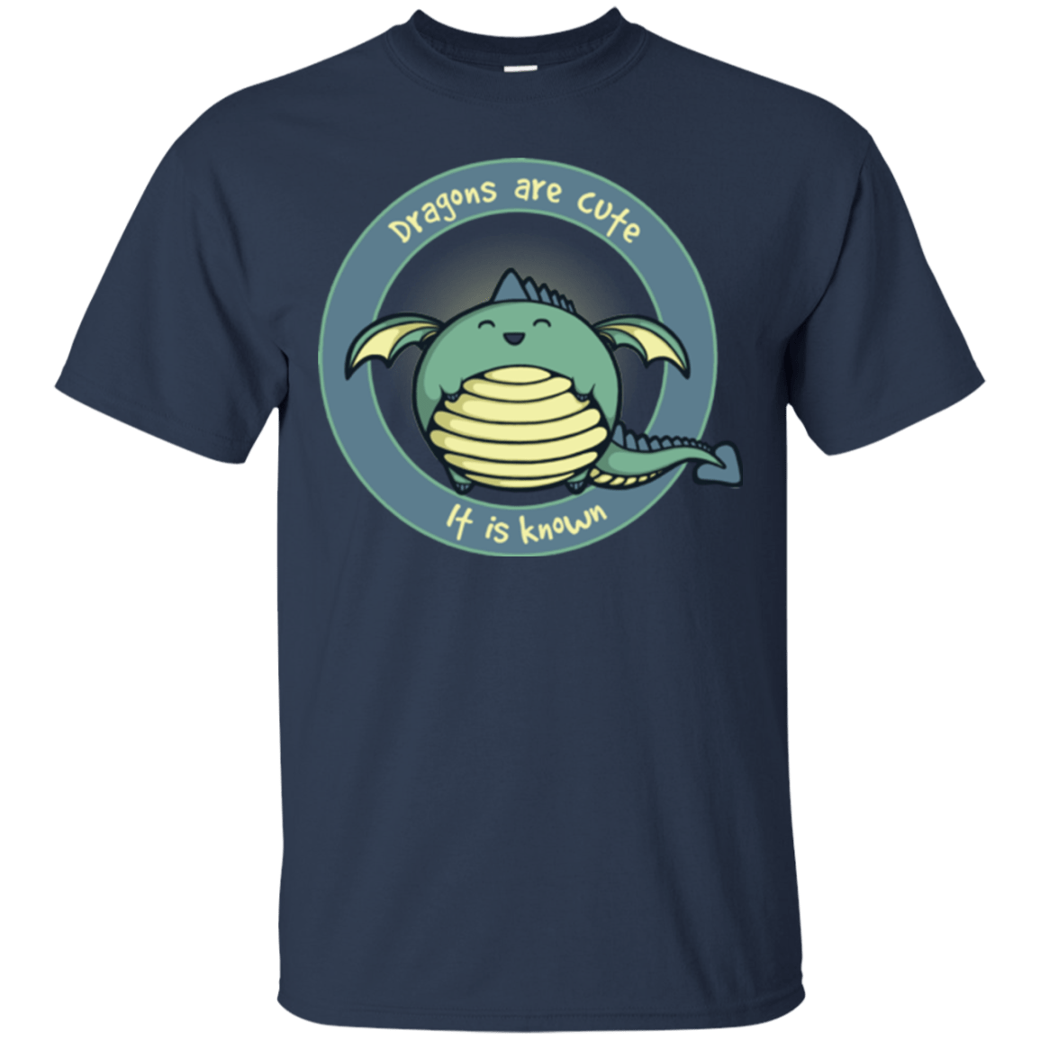 T-Shirts Navy / Small Dragons are Cute T-Shirt