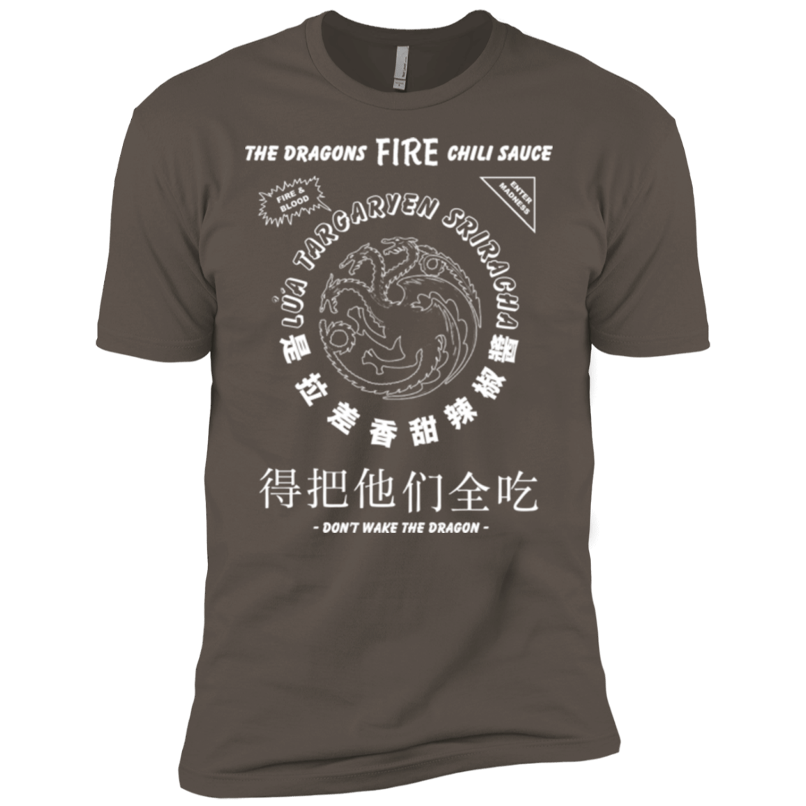 T-Shirts Warm Grey / X-Small Dragons Fire Chili Sauce Men's Premium T-Shirt