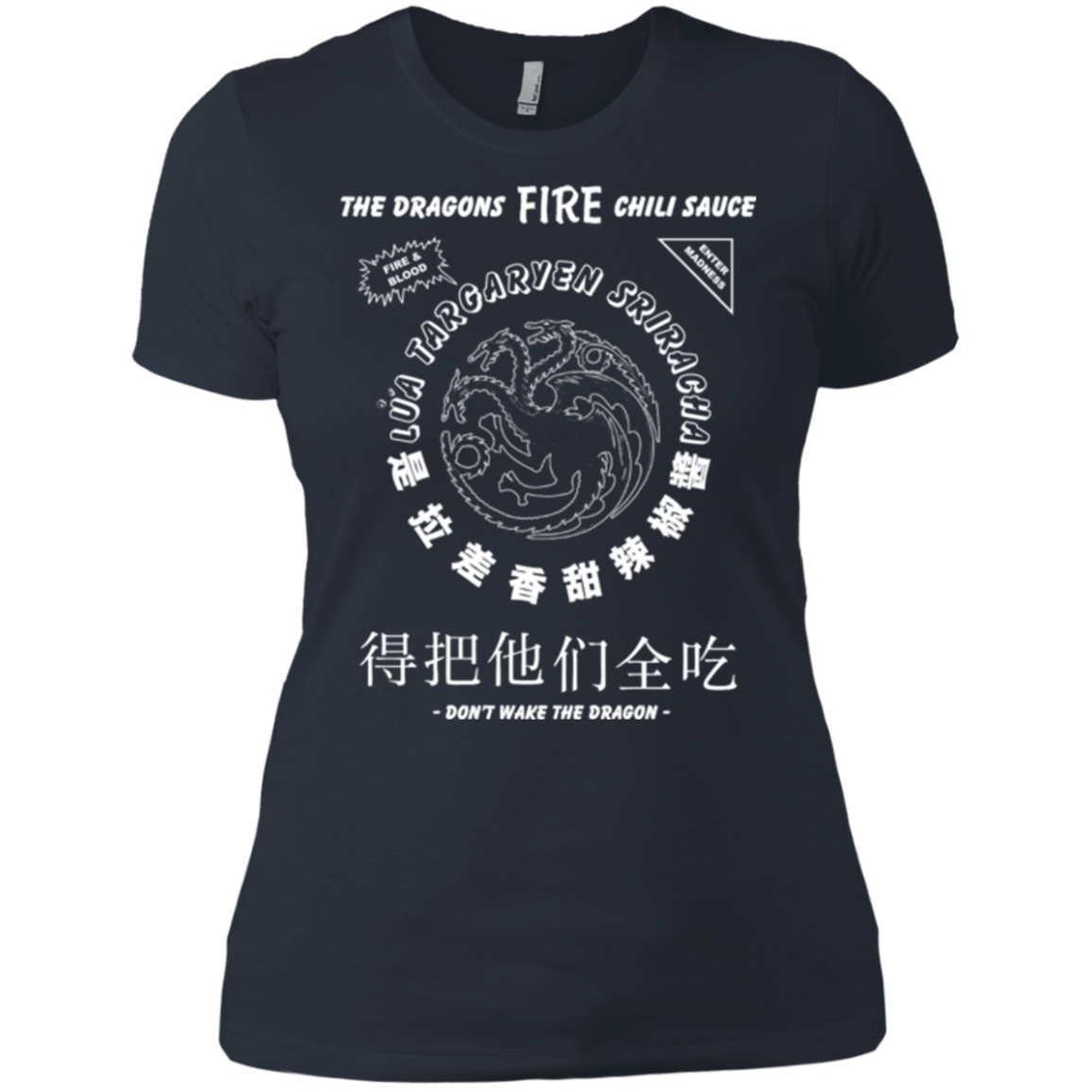 T-Shirts Indigo / X-Small Dragons Fire Chili Sauce Women's Premium T-Shirt