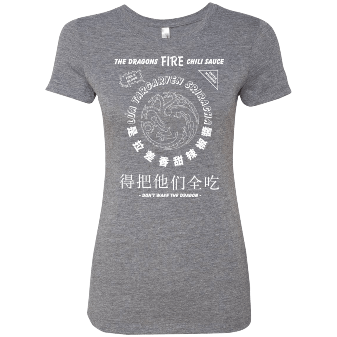 T-Shirts Premium Heather / Small Dragons Fire Chili Sauce Women's Triblend T-Shirt
