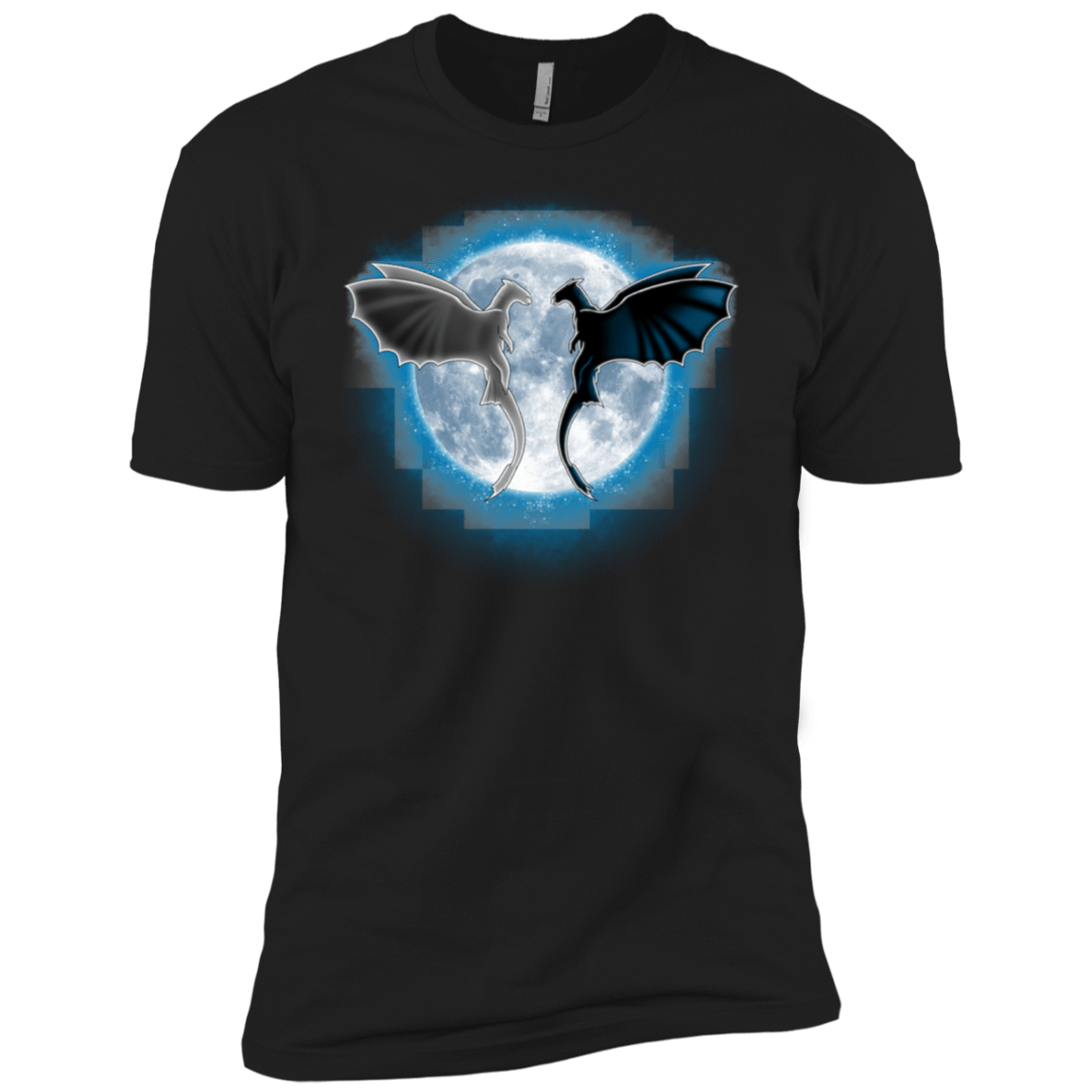 T-Shirts Black / X-Small Dragons Moon Men's Premium T-Shirt