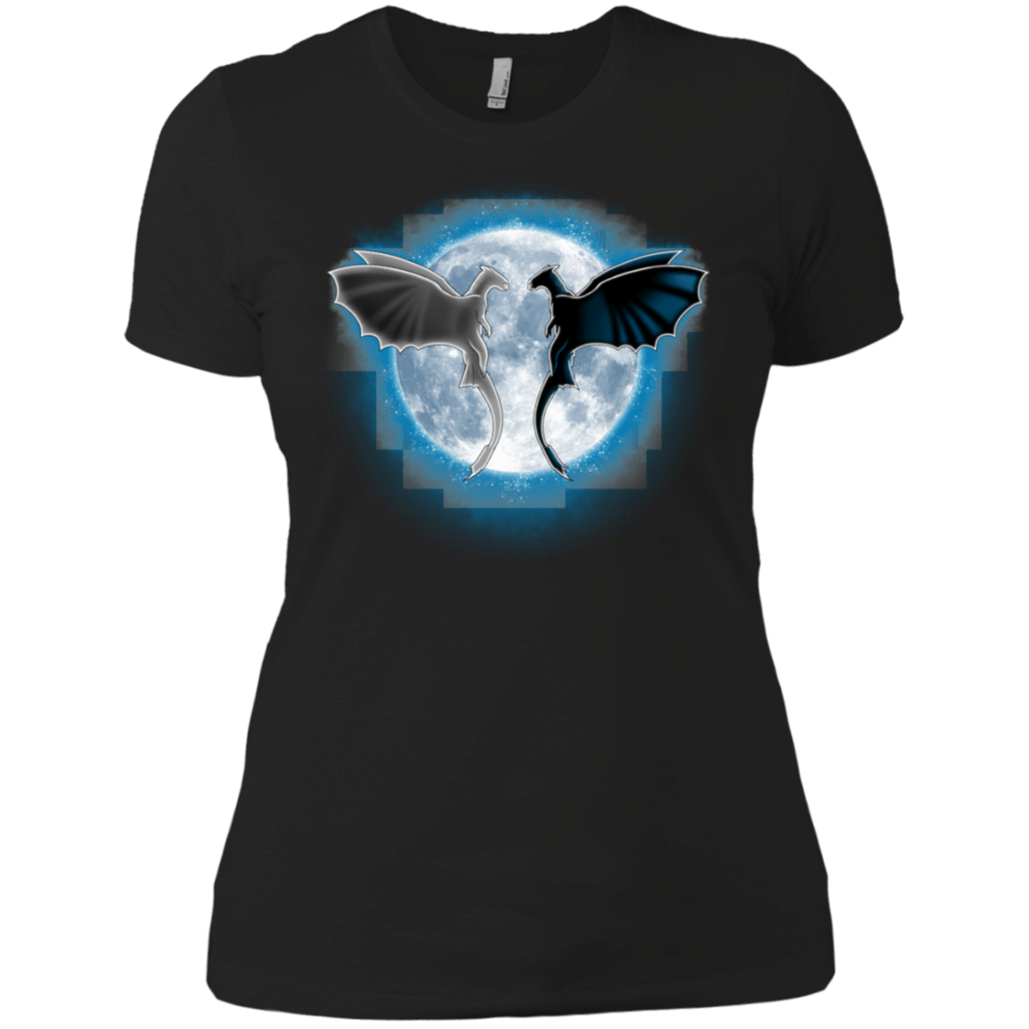 T-Shirts Black / X-Small Dragons Moon Women's Premium T-Shirt