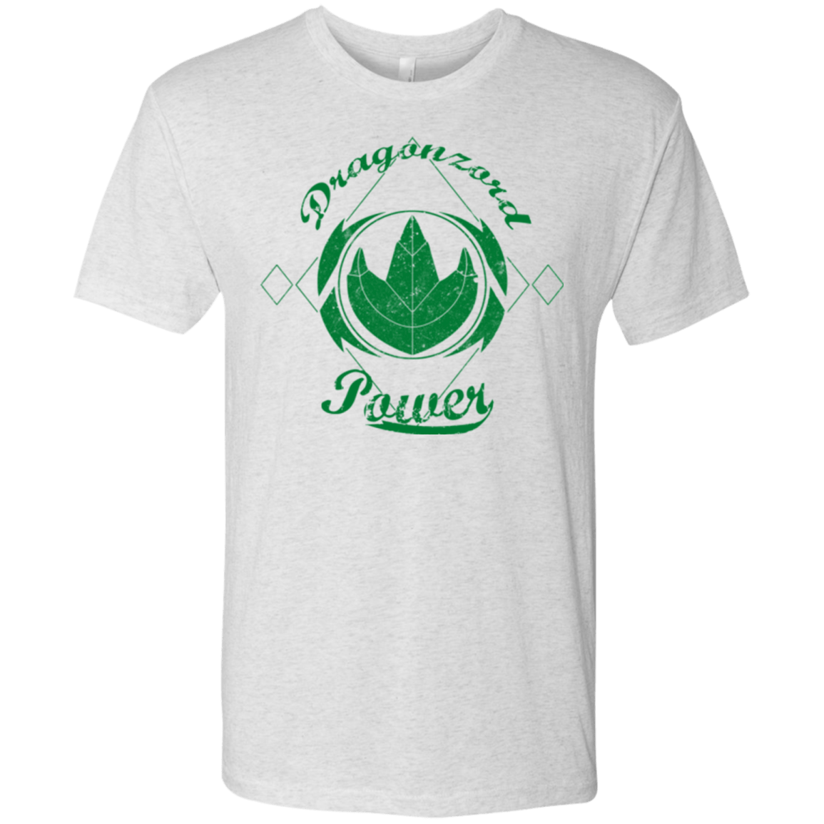 T-Shirts Heather White / Small Dragonzord Power Men's Triblend T-Shirt